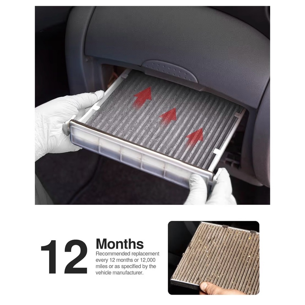 Puroma Cabin Air Filter with Activated Charcoal Layer - Model: HCF182 - Honda